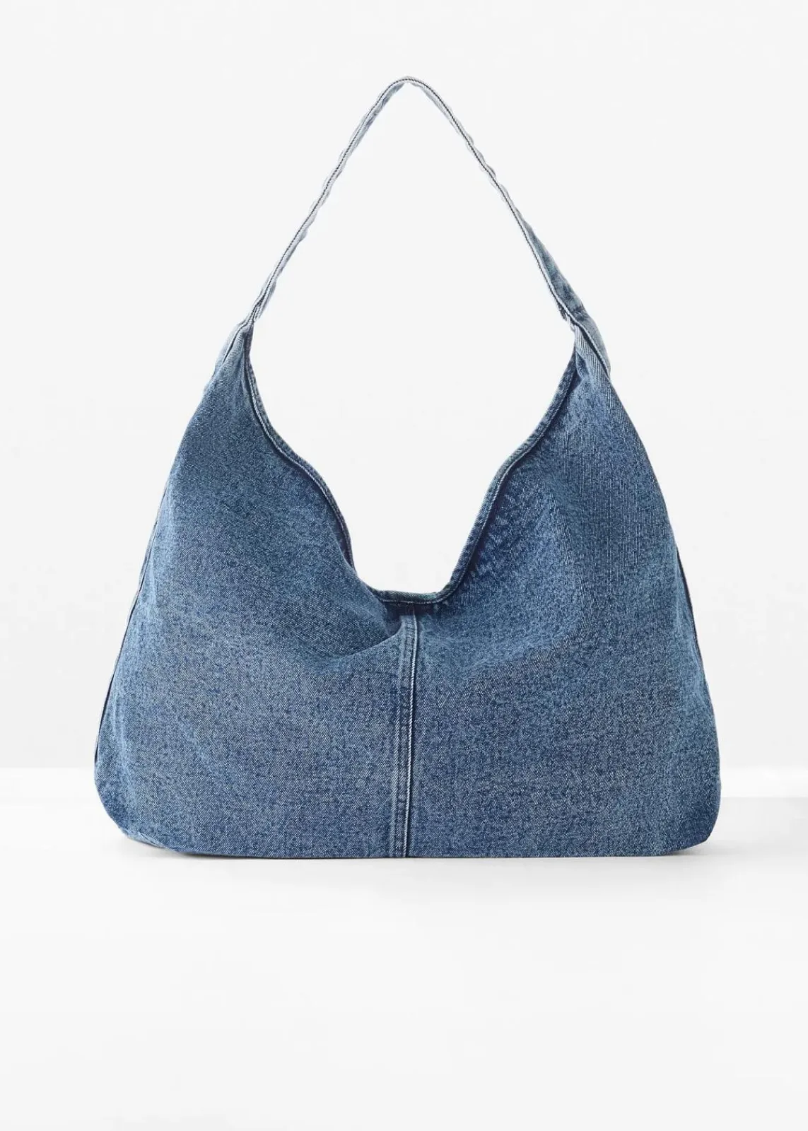 bonprix Taschen^Shopper aus Denim hellblau denim