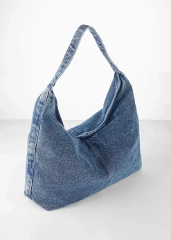bonprix Taschen^Shopper aus Denim hellblau denim