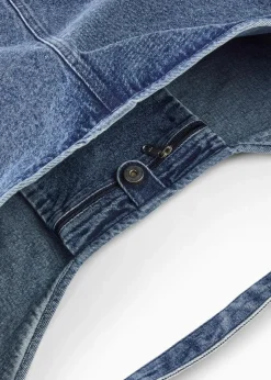 bonprix Taschen^Shopper aus Denim hellblau denim