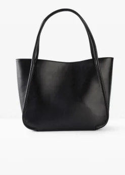 bonprix Taschen^Shopper mit runder Paspelierung und großer Innentasche schwarz