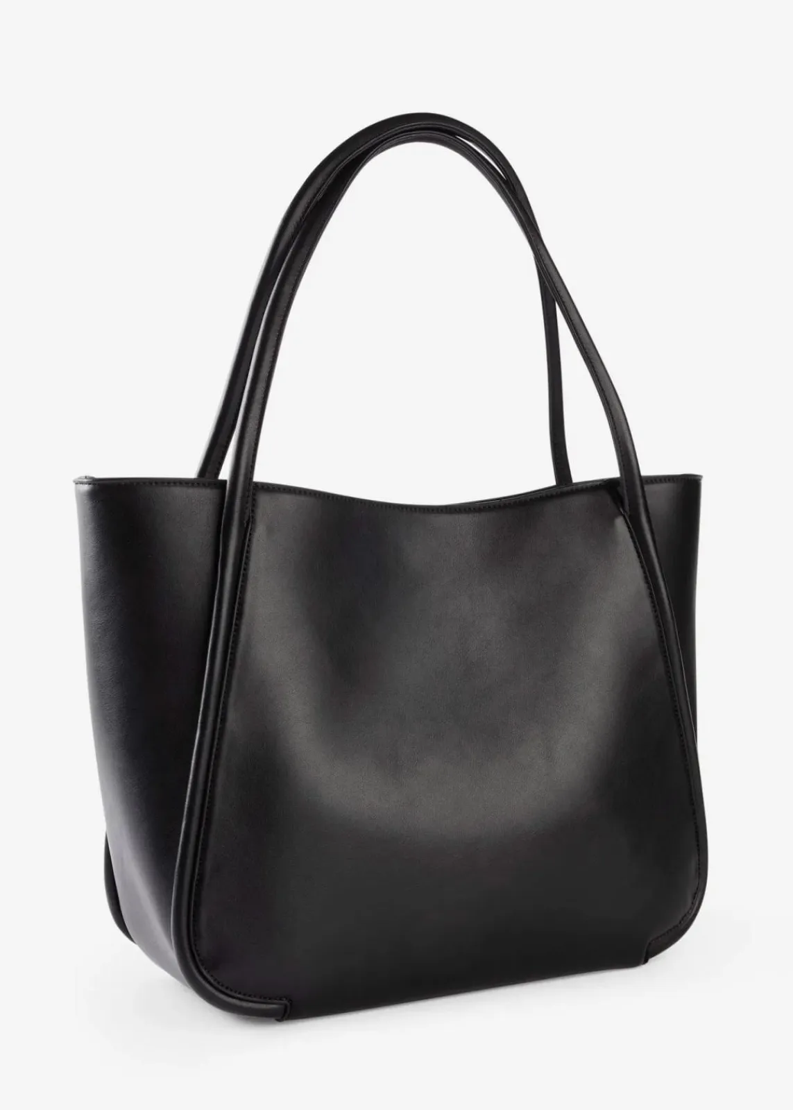 bonprix Taschen^Shopper mit runder Paspelierung und großer Innentasche schwarz