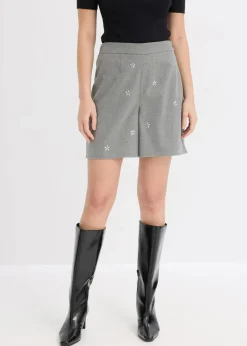 bonprix Nachhaltigere Materialien|Hosen^Shorts grau meliert