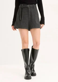 bonprix Bekleidung·Outdoorbekleidung|Bekleidung·Kleider^Shorts anthrazit meliert