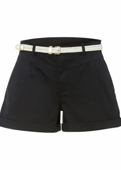 bonprix Hosen|Shorts^Shorts aus Baumwolle schwarz