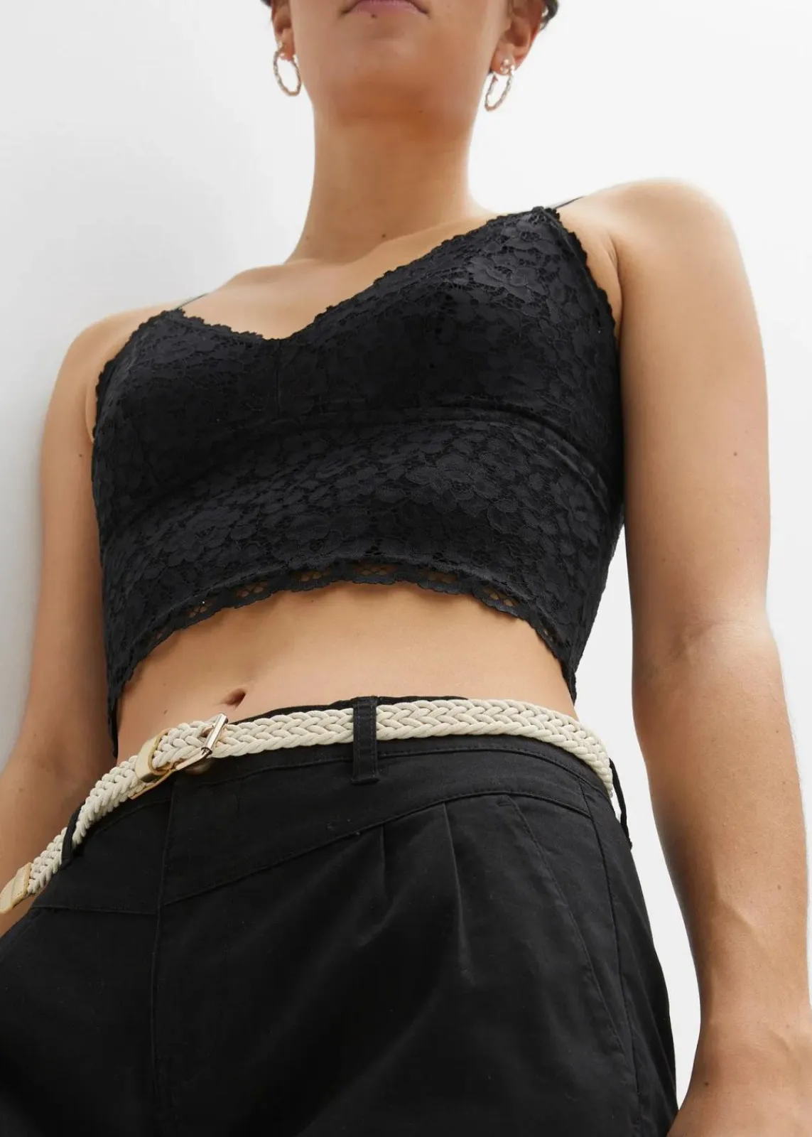 bonprix Hosen|Shorts^Shorts aus Baumwolle schwarz