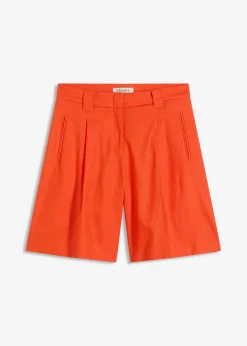 bonprix Bekleidung·Outdoorbekleidung|Bekleidung·Kleider^Shorts aus leichtem Leinen-Mix mohnrot