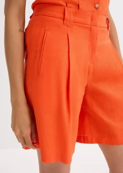 bonprix Bekleidung·Outdoorbekleidung|Bekleidung·Kleider^Shorts aus leichtem Leinen-Mix mohnrot