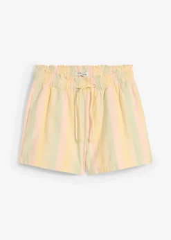 bonprix Shorts|Hosen^Shorts aus luftigem Leinen-Mix natur längs gestreift