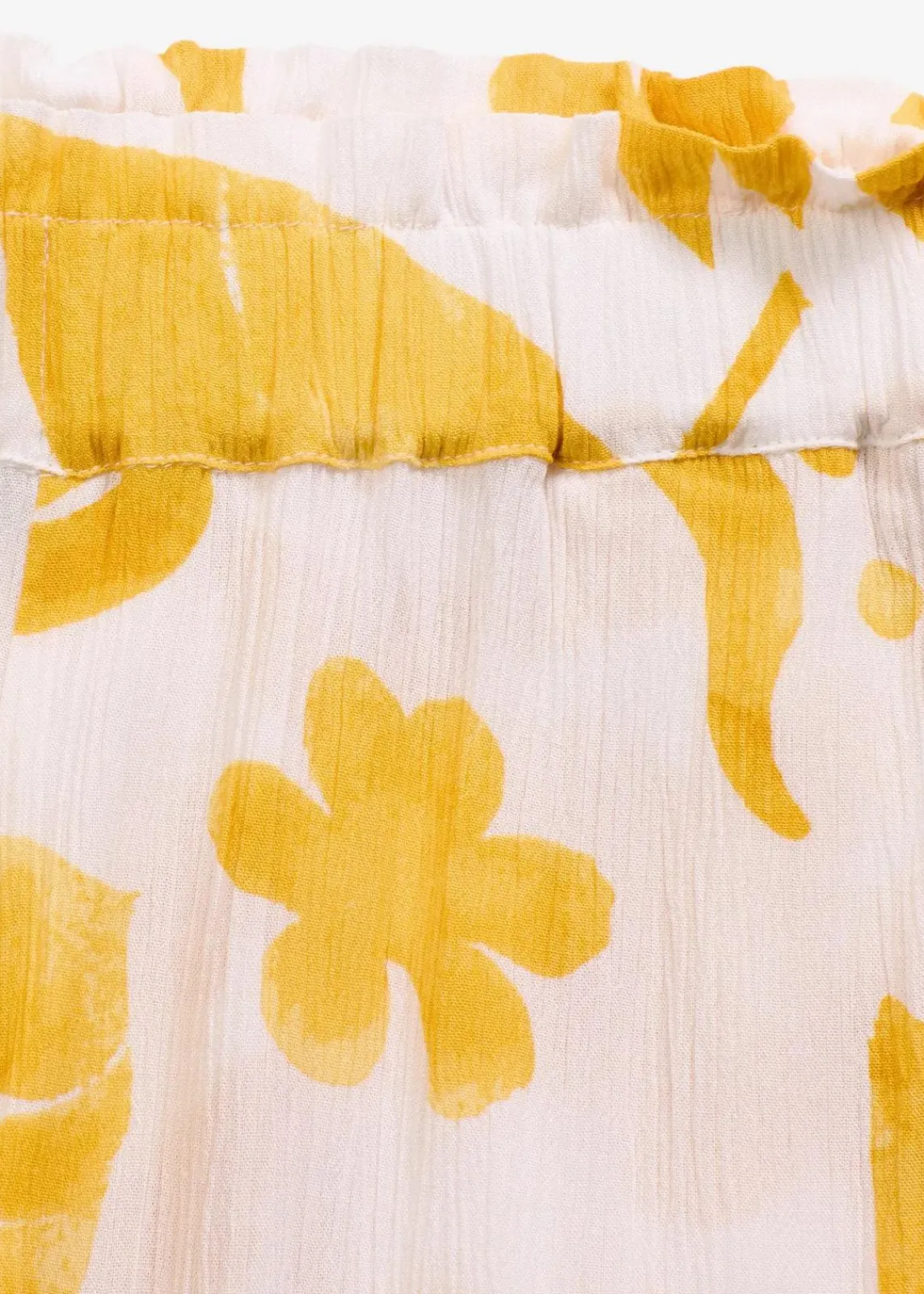 bonprix Bekleidung·Outdoorbekleidung|Bekleidung·Kleider^Shorts aus strukturierter Viskose weiß/lemoncurry floral