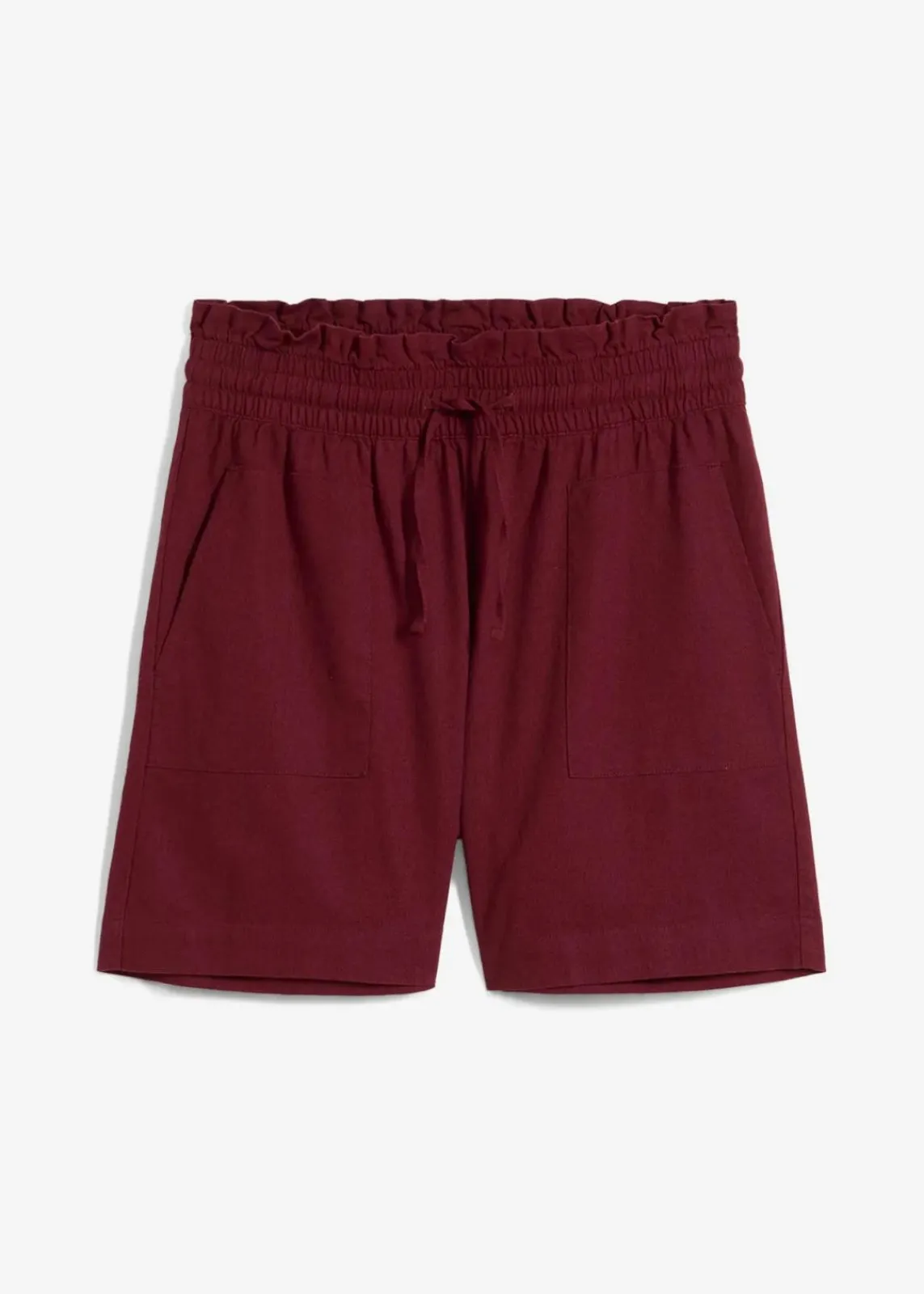 bonprix Hosen|Shorts^Shorts mit Leinen ahornrot