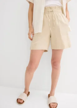 bonprix Bekleidung·Outdoorbekleidung|Bekleidung·Kleider^Shorts mit Leinen hellsand