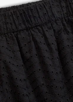 bonprix Hosen|Shorts^Shorts mit Lochstickerei schwarz