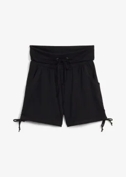 bonprix Bekleidung·Outdoorbekleidung|Bekleidung·Kleider^Shorts mit Raffung schwarz