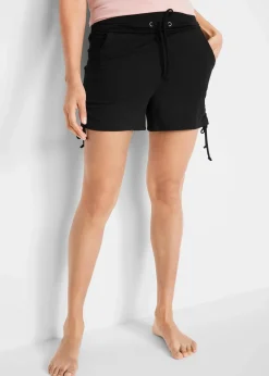 bonprix Bekleidung·Outdoorbekleidung|Bekleidung·Kleider^Shorts mit Raffung schwarz