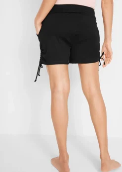 bonprix Bekleidung·Outdoorbekleidung|Bekleidung·Kleider^Shorts mit Raffung schwarz