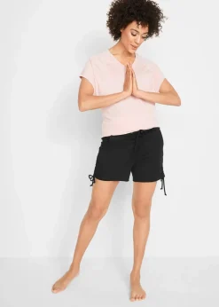 bonprix Bekleidung·Outdoorbekleidung|Bekleidung·Kleider^Shorts mit Raffung schwarz
