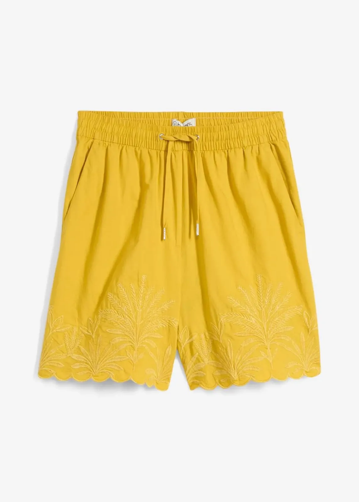 bonprix Hosen|Premium^Shorts mit Seidenanteil lemoncurry