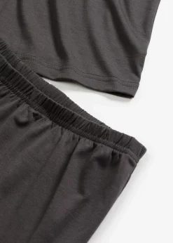 bonprix Wäsche·Nachtwäsche|Nachtwäsche^Shorty aus leichtem weichem Material schiefergrau