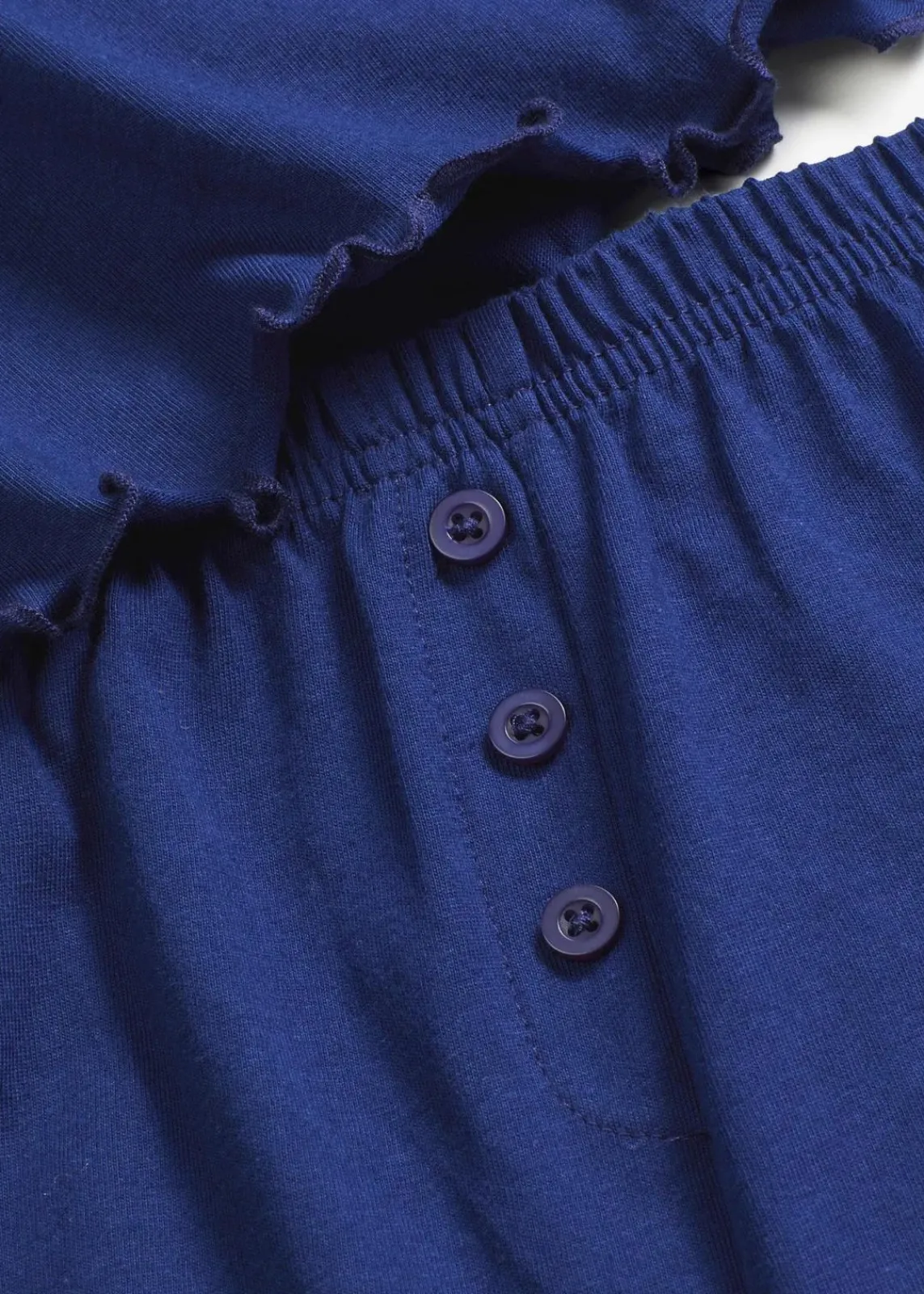 bonprix Wäsche·Nachtwäsche|Nachhaltigere Materialien^Shorty mit Knopfleiste marineblau