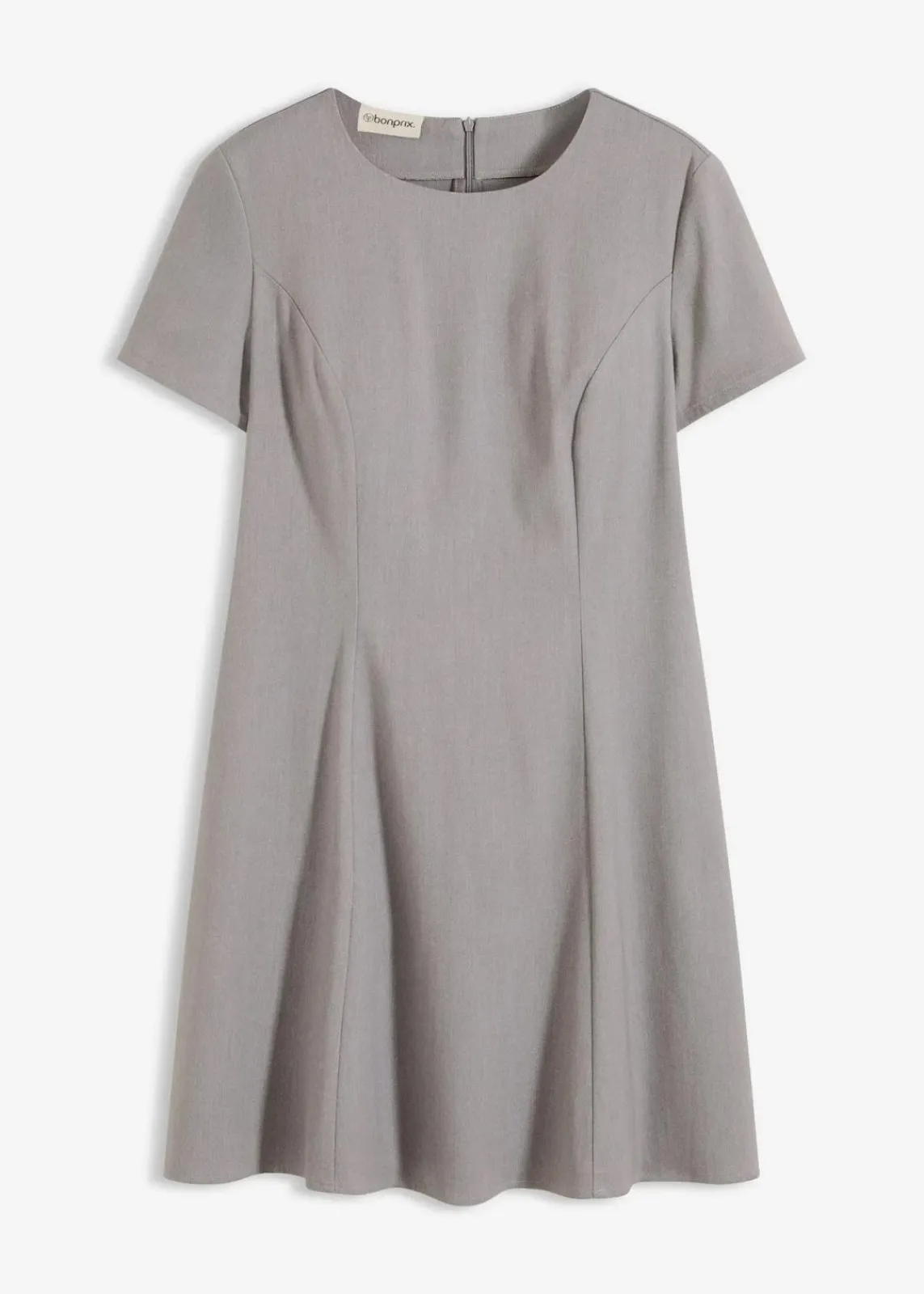 bonprix Kleider|Nachhaltigere Materialien^Skater-Minikleid grau meliert