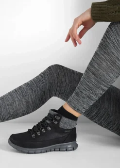 Skechers High Heels|Gefütterte Winterschuhe^Boot schwarz