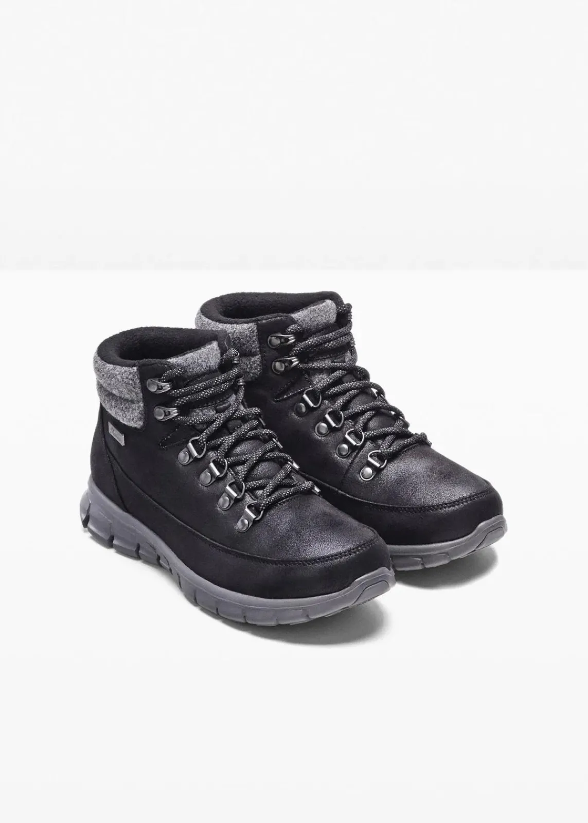 Skechers High Heels|Gefütterte Winterschuhe^Boot schwarz