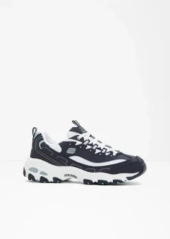 Skechers High Heels|Sport- & Trekkingschuhe^Chunky Sneaker aus Leder dunkelblau/weiß