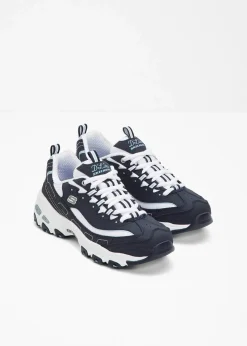 Skechers High Heels|Sport- & Trekkingschuhe^Chunky Sneaker aus Leder dunkelblau/weiß
