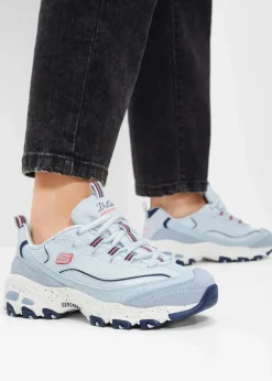 Skechers High Heels|Sneaker^Chunky Sneaker mit Memory Foam hellblau
