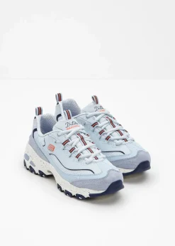 Skechers High Heels|Sneaker^Chunky Sneaker mit Memory Foam hellblau