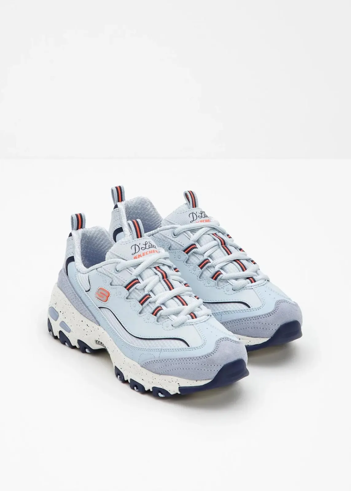 Skechers High Heels|Sneaker^Chunky Sneaker mit Memory Foam hellblau