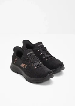 Skechers High Heels|Komfortschuhe^Komfort-Slip-In-Sneaker mit Memory Foam schwarz/gold