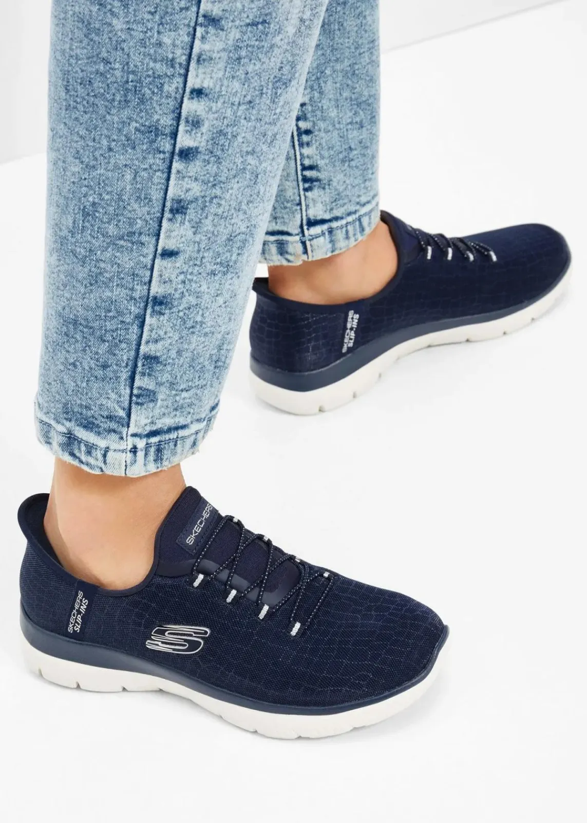 Skechers Sneaker|Komfortschuhe^Komfort-Slip-In-Sneaker mit Memory Foam dunkelblau