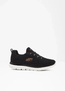 Skechers High Heels|Komfortschuhe^Komfort-Sneaker mit Memory Foam schwarz leo bedruckt