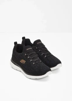 Skechers High Heels|Komfortschuhe^Komfort-Sneaker mit Memory Foam schwarz leo bedruckt