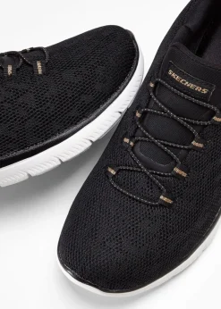 Skechers High Heels|Komfortschuhe^Komfort-Sneaker mit Memory Foam schwarz leo bedruckt