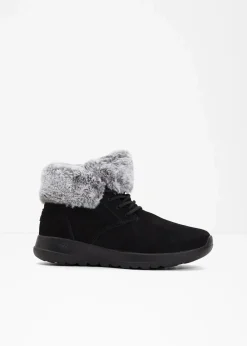 Skechers High Heels|Gefütterte Winterschuhe^Schnürboots schwarz