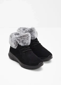 Skechers High Heels|Gefütterte Winterschuhe^Schnürboots schwarz