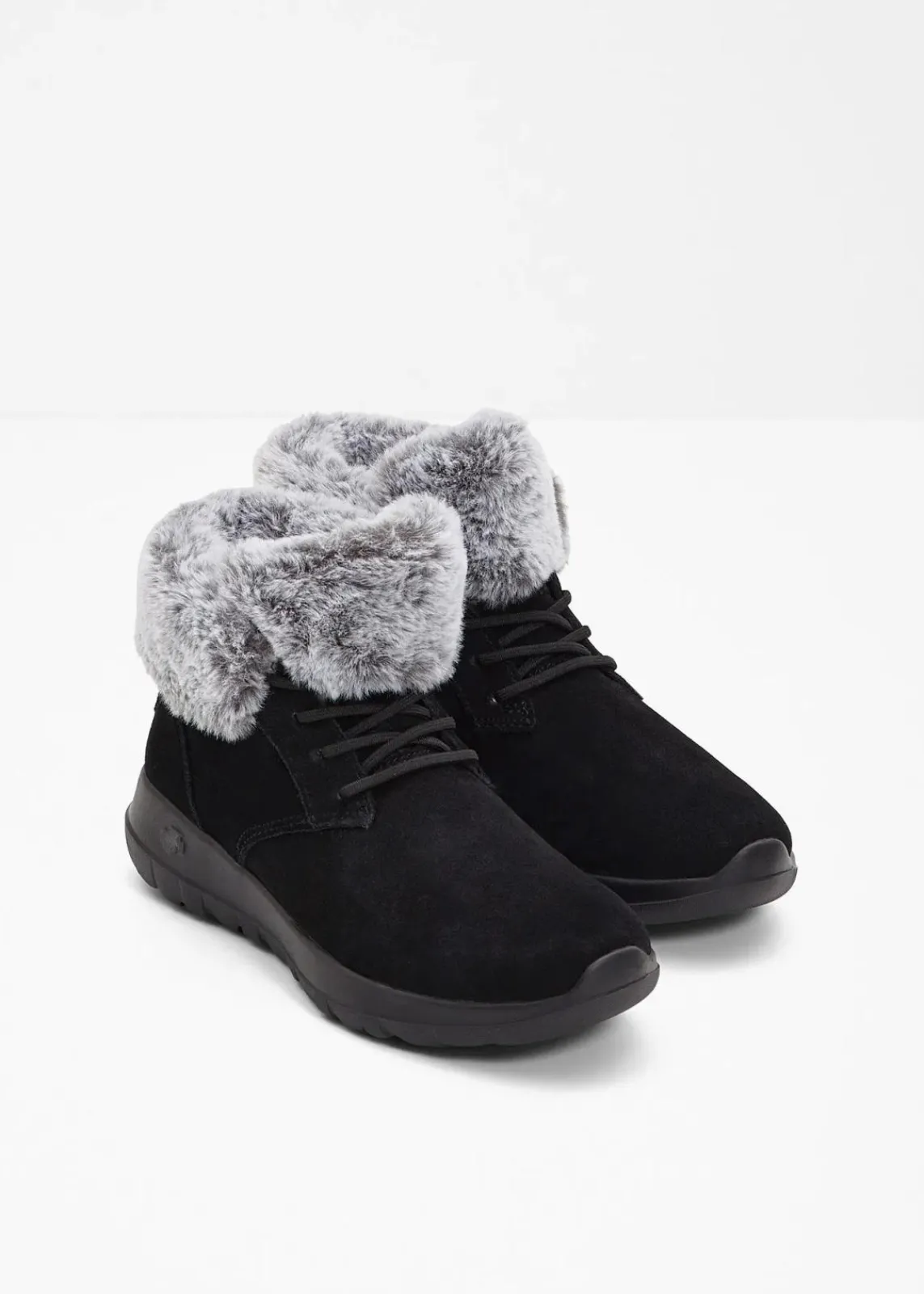Skechers High Heels|Gefütterte Winterschuhe^Schnürboots schwarz