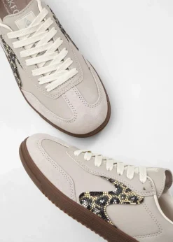 Skechers High Heels|Sneaker^Sneaker grau leo bedruckt