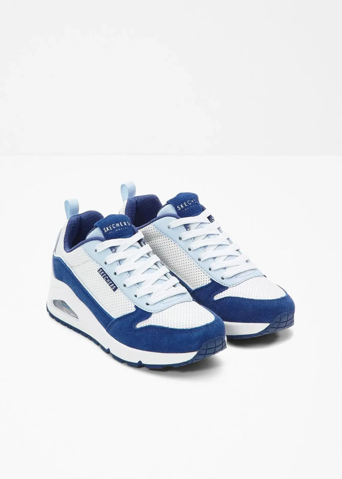 Skechers Sneaker|High Heels^Sneaker mit Memory Foam weiß/blau