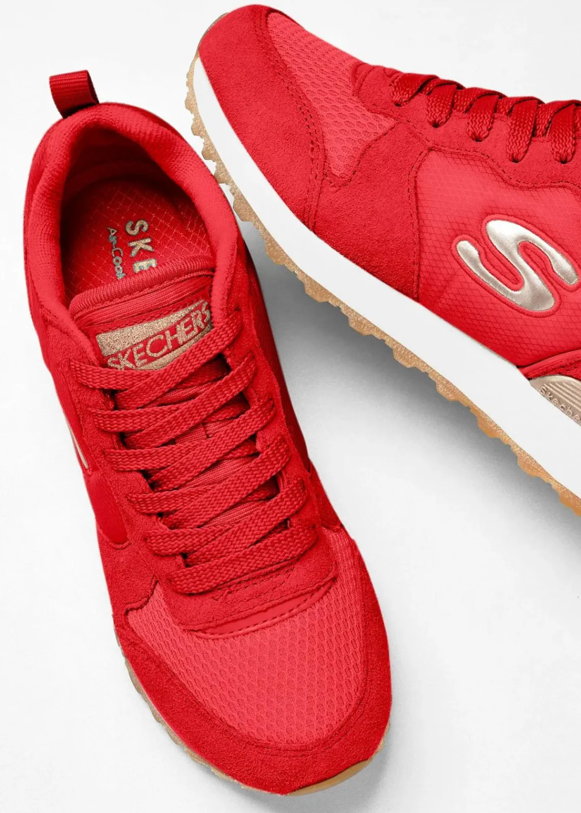 Skechers Sneaker|High Heels^Sneaker mit Memory Foam rot