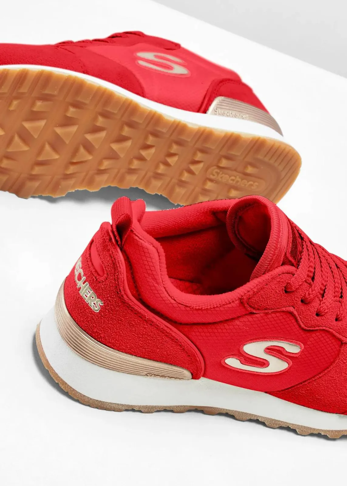 Skechers Sneaker|High Heels^Sneaker mit Memory Foam rot