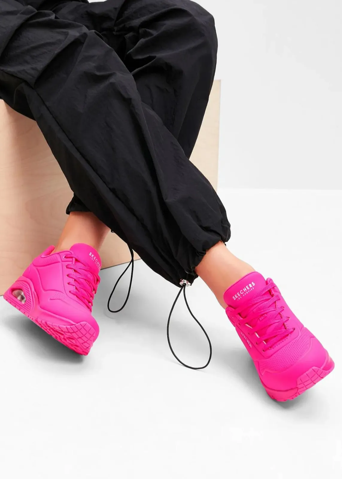 Skechers High Heels|Sneaker^Sneaker mit Memory Foam neonpink