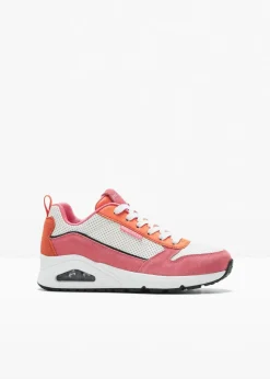 Skechers High Heels|Sneaker^Sneaker mit Memory Foam pink/weiß/orange