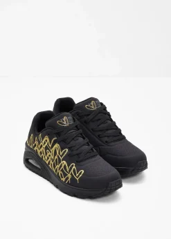 Skechers High Heels|Sneaker^Sneaker mit Memory Foam schwarz/gold