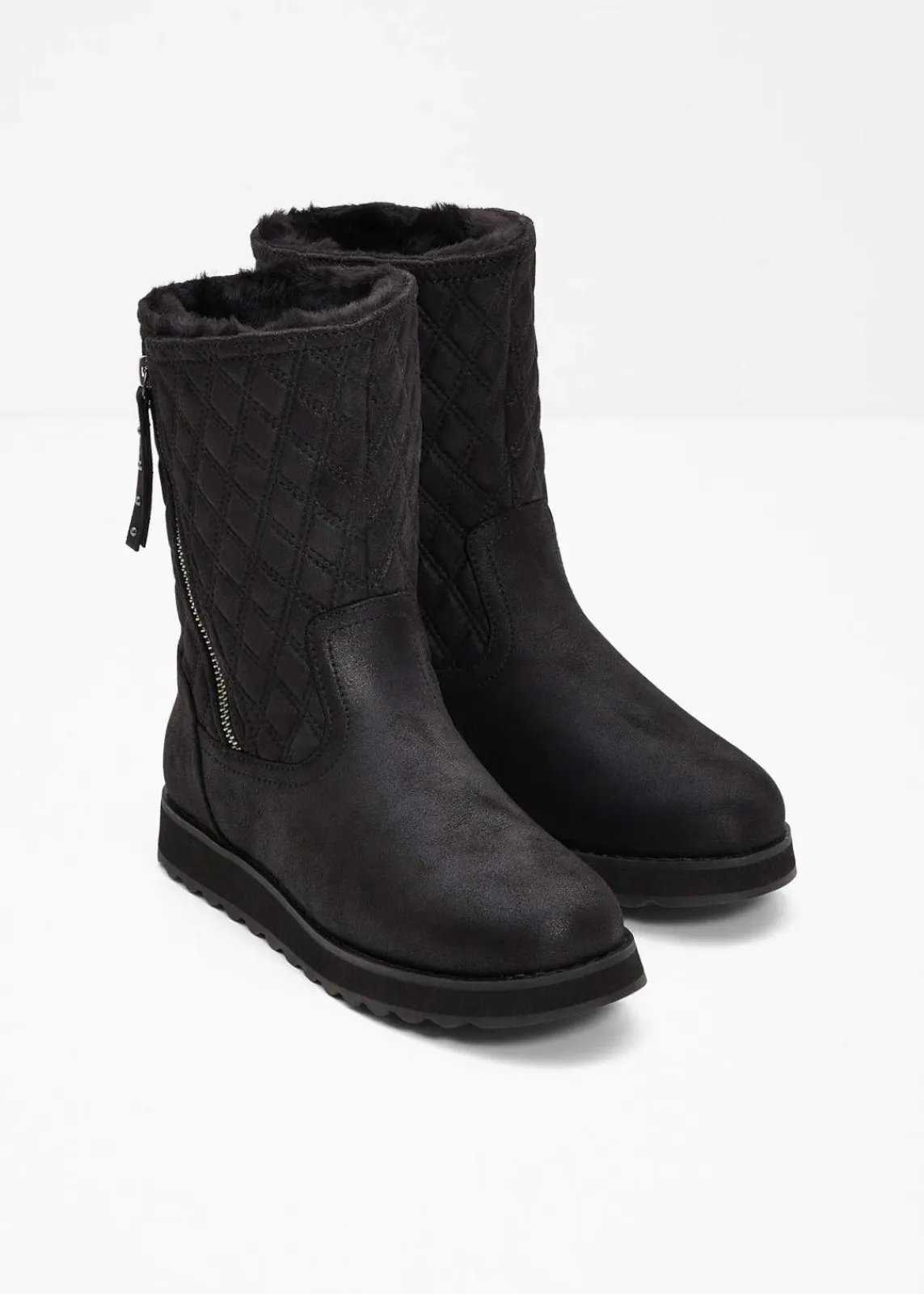 Skechers High Heels|Gefütterte Winterschuhe^Stiefel schwarz