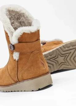 Skechers Stiefel|Gefütterte Winterschuhe^Stiefel hellbraun