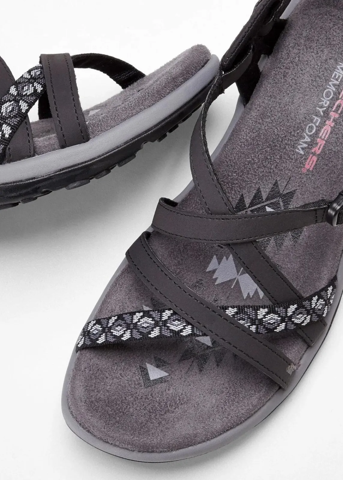 Skechers High Heels|Sommerschuhe^Trekkingsandalen schwarz