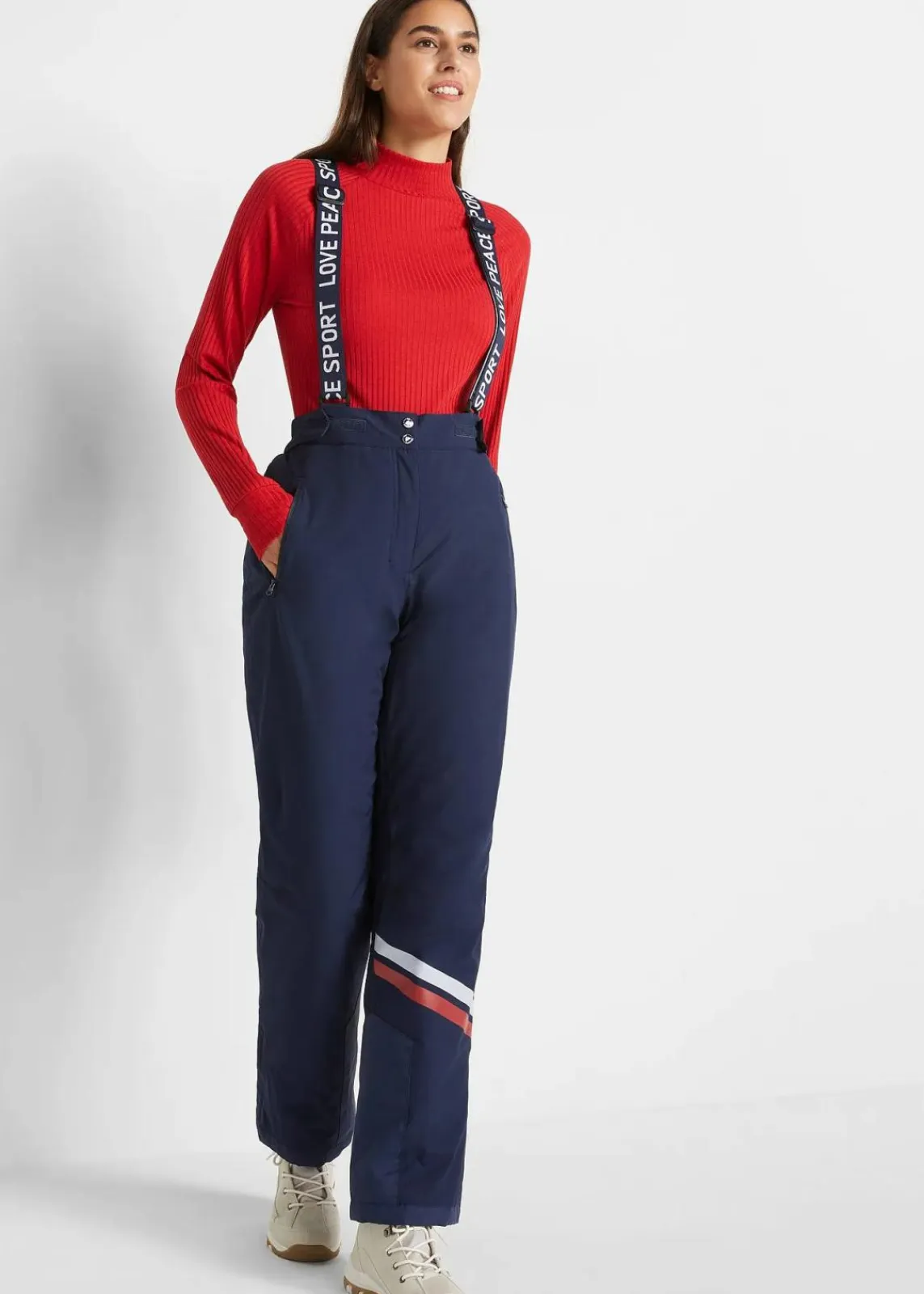 bonprix Bekleidung·Jumpsuits|Bekleidung·Sweat^Ski Funktions-Thermohose mit abnehmbaren Trägern, wasserdicht dunkelblau